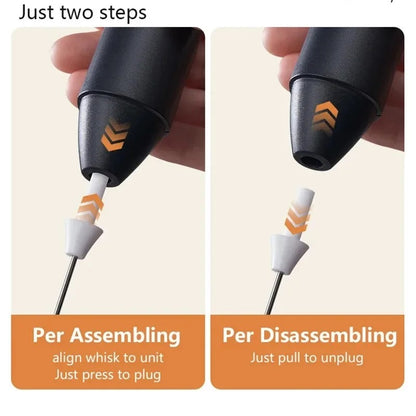 Mini wireless Electric Mixer – USB Rechargeable, 3 Speeds